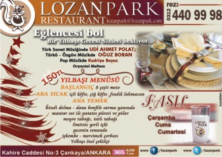 Lozan Park Restaurant 2012 Yılbaşı Programı