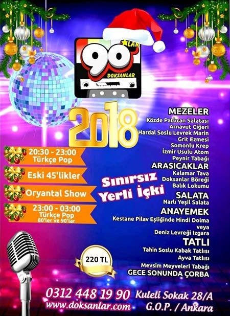 90’lar Ankara Yılbaşı Programı 2018