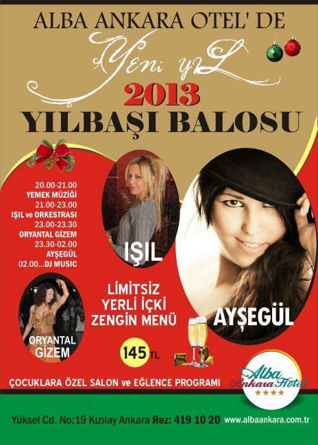 Alba Otel 2013 Yılbaşı Programı