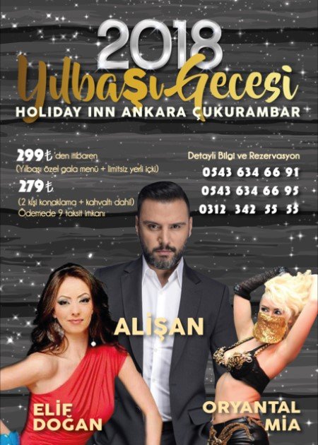 Holiday Inn Çukurambar Yılbaşı 2018