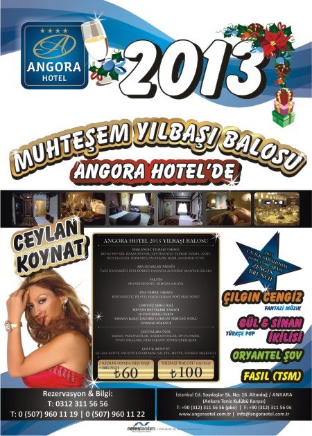 Angora Otel 2013 Yılbaşı Programı