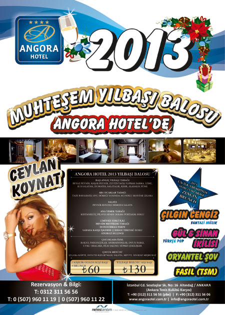 Angora Otel 2013 Yılbaşı Programı