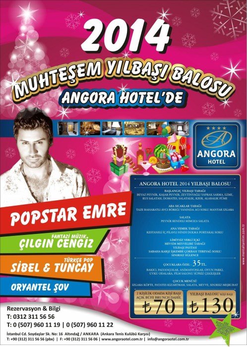 Angora Otel 2014 Yılbaşı Programı