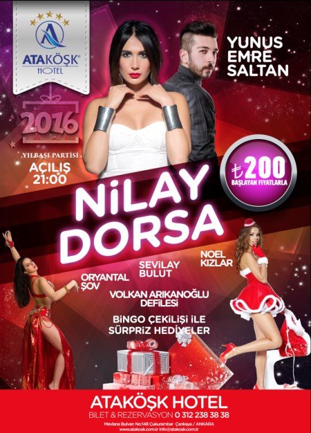 Ataköşk Hotel Yılbaşı Programı 2016