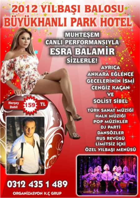 Büyükhanlı Park Otel 2012 Yılbaşı Programı