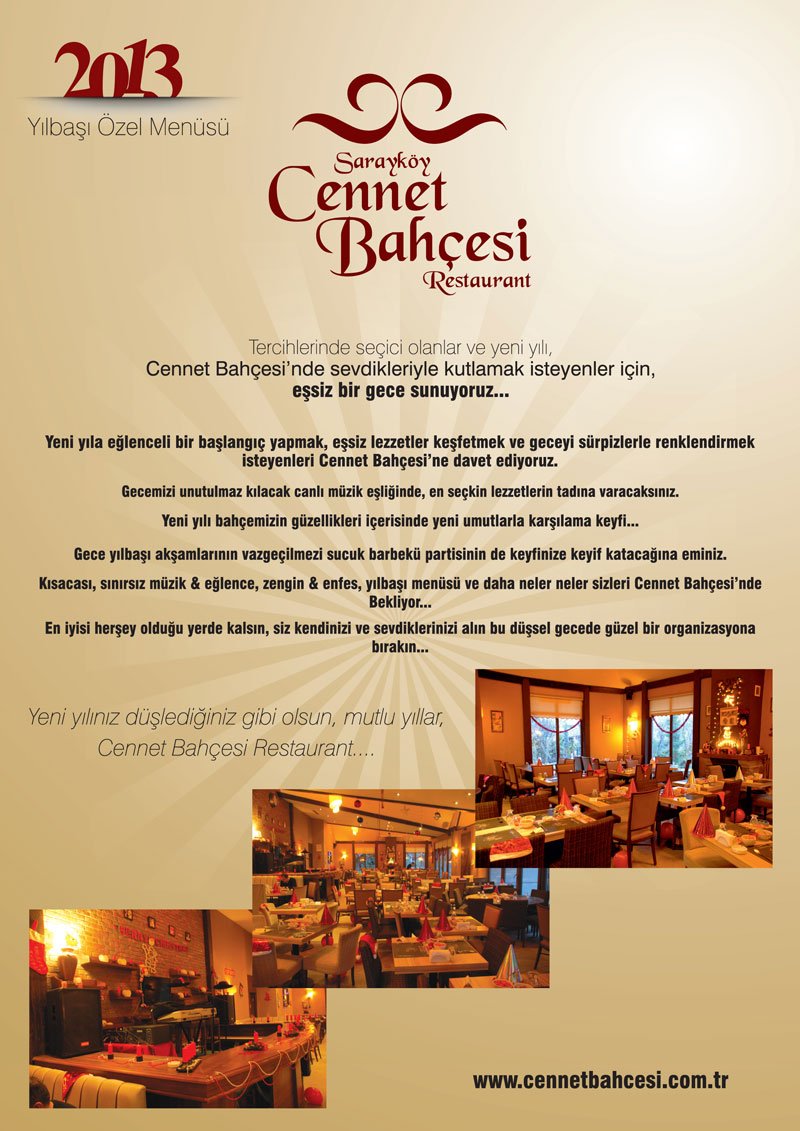 Cennet Bahçesi 2013 Yılbaşı Programı