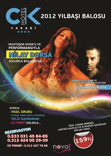 CK Farabi Otel 2012 Yılbaşı Programı