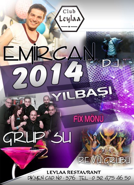 Club Leylaa 2014 Yılbaşı Programı