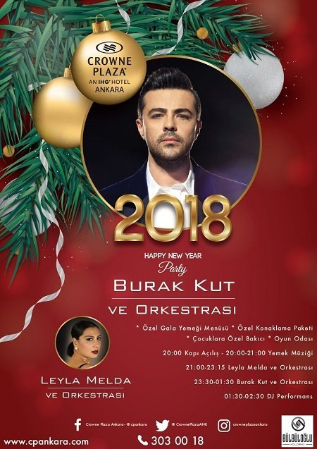 Crowne Plaza Ankara Yılbaşı Programı 2018
