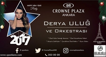 Crowne Plaza Ankara Yılbaşı Programı 2017