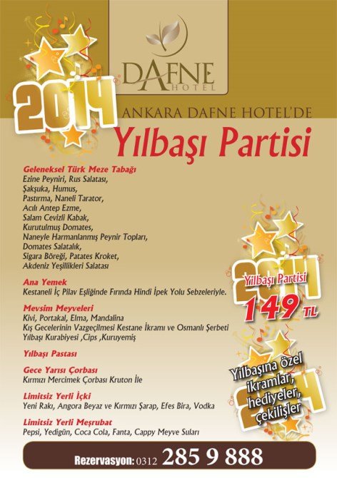 Dafne Otel Yılbaşı Partisi 2014