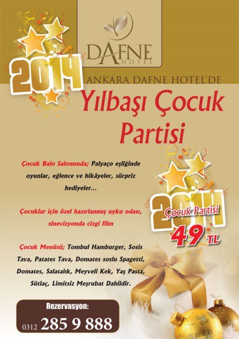 Dafne Otel Yılbaşı 2014 Çocuk Balosu