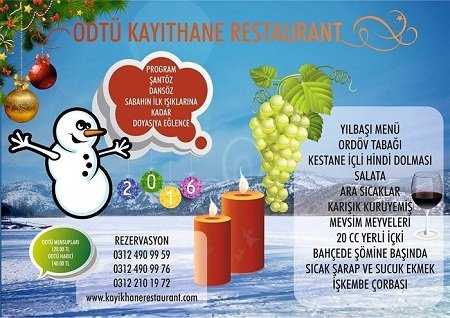 Eymir Gölü Kayıkhane Restaurant Yılbaşı 2016