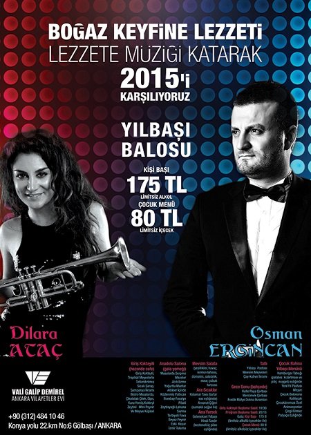Ankara Vilayetler Evi 2015 Yılbaşı Programı