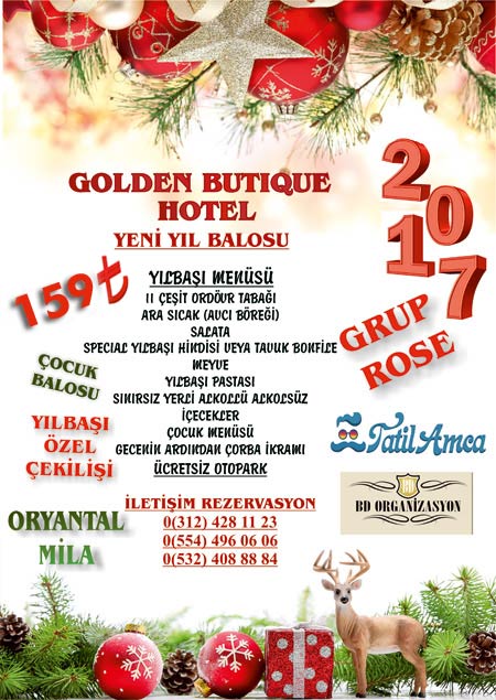 Golden Boutique Hotel Ankara Yılbaşı 2017