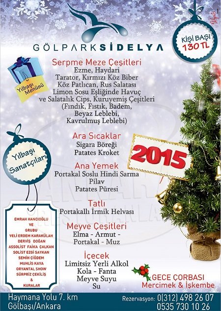 Gölpark Sidelya Yılbaşı Programı 2015