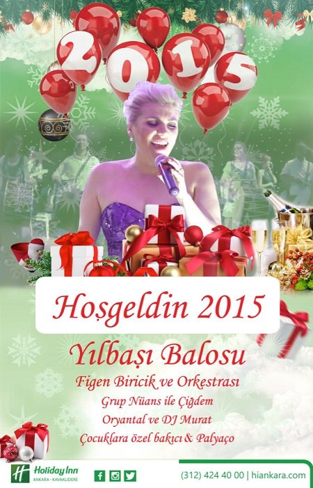 Holiday Inn Ankara 2015 Yılbaşı Programı