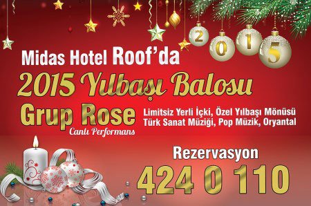 Midas Otel 2015 Yılbaşı Programı