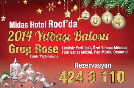 Midas Otel 2014 Yılbaşı Programı