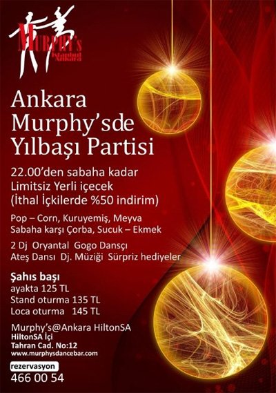 Murphy’s 2012 Yılbaşı Programı