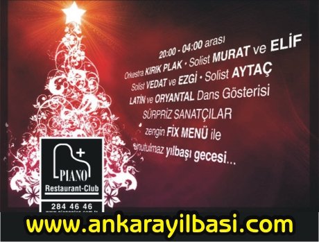 Piano Restaurant 2011 Yılbaşı Programı