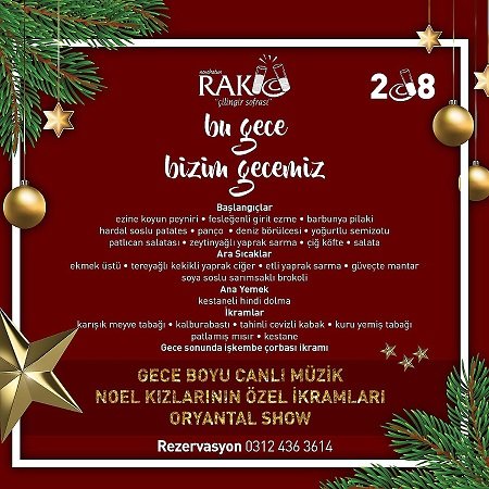 Rakıcı Meyhane Ankara Yılbaşı 2018