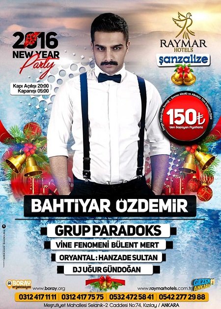 Raymar Hotel Yılbaşı Programı 2016