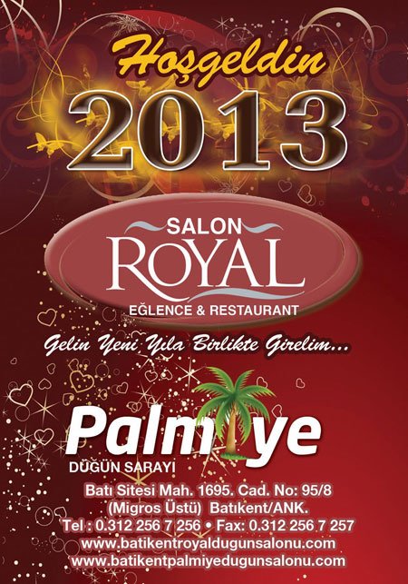 Royal Eğlence Merkezi 2013 Yılbaşı Programı