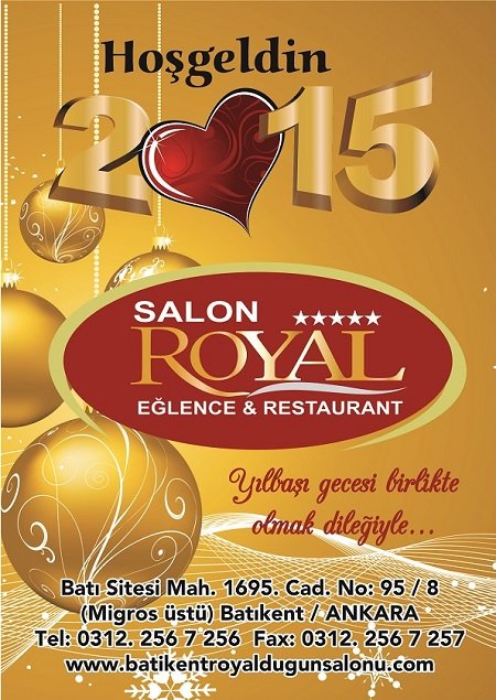 Royal Eğlence Merkezi 2015 Yılbaşı Programı