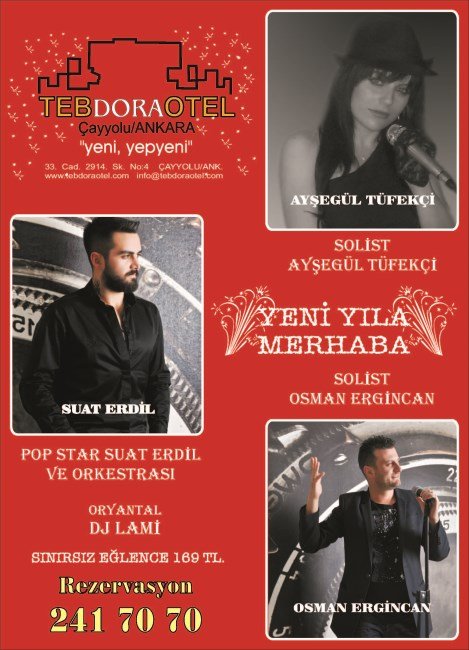 Teb Dora Otel 2014 Yılbaşı Programı