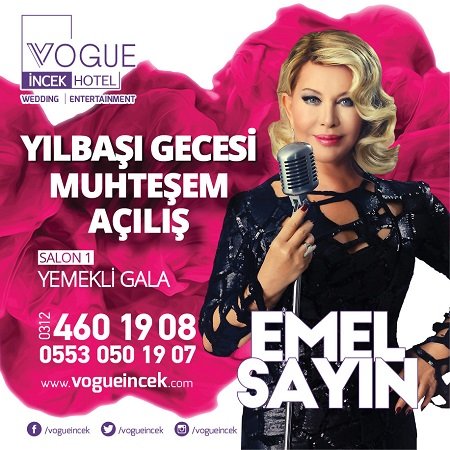 Vogue İncek Yılbaşı 2017 – EMEL SAYIN