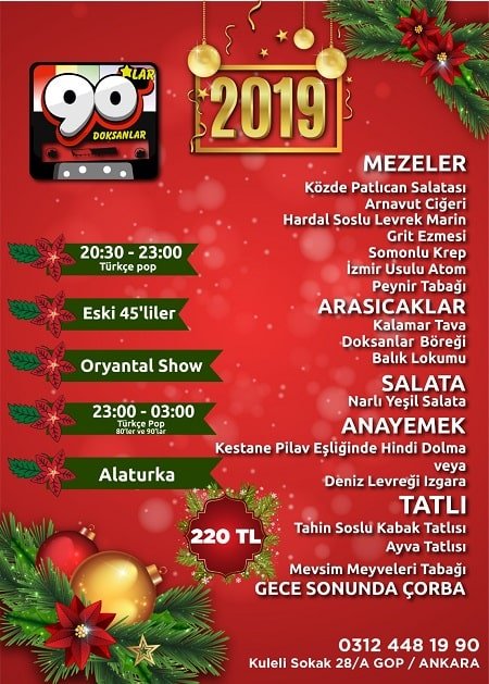 90’lar Ankara Yılbaşı 2019