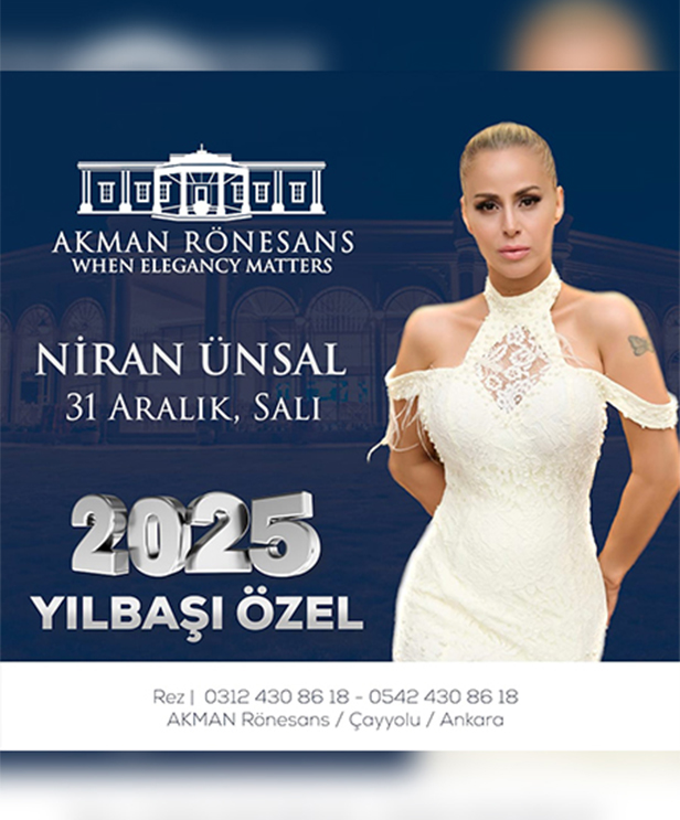 Akman Rönesans Hotel Yılbaşı Programı 2025