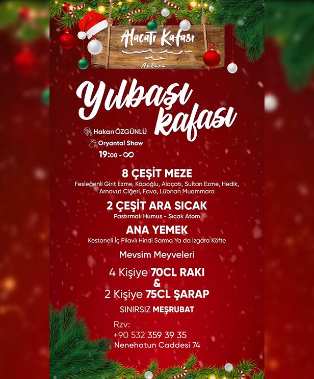 Alaçatı Kafası Ankara Yılbaşı 2023