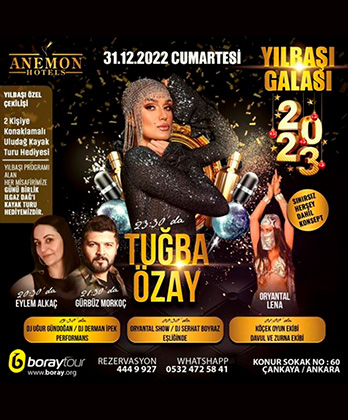 Anemon Ankara Otel Yılbaşı Programı 2023