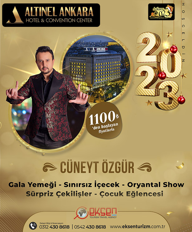 Ankara Altınel Hotel 2023 Yılbaşı Programı