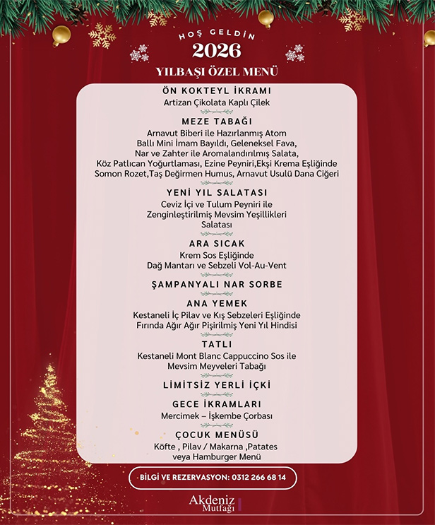 Ankara Bilkent Otel 2026 Yılbaşı