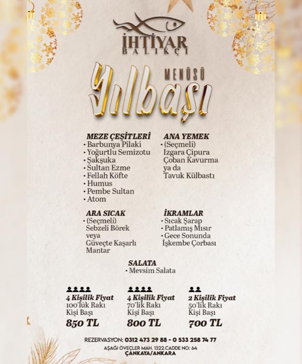 İhtiyar Balıkçı Et Mangal Yılbaşı 2023