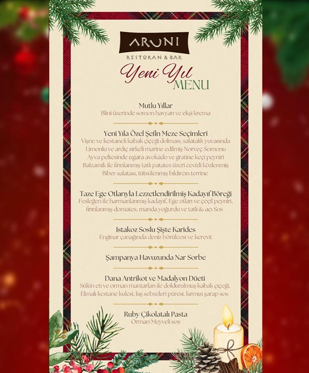 Aruni Restoran Ankara Yılbaşı 2023