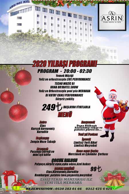 Asrın Park Otel Yılbaşı Programı 2020