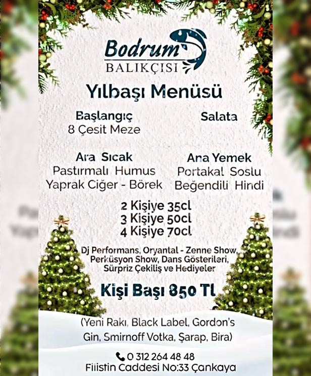 Bodrum Balıkçısı Ankara Yılbaşı 2023