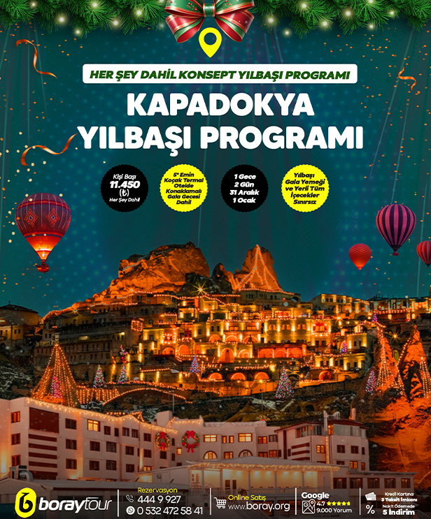 Boray Tur Kapadokya 2026 Yılbaşı Programı