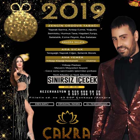 Çakra Restaurant Ankara Yılbaşı 2019