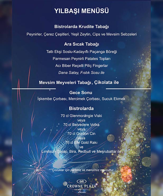 Crowne Plaza Ankara 2023 Yılbaşı 