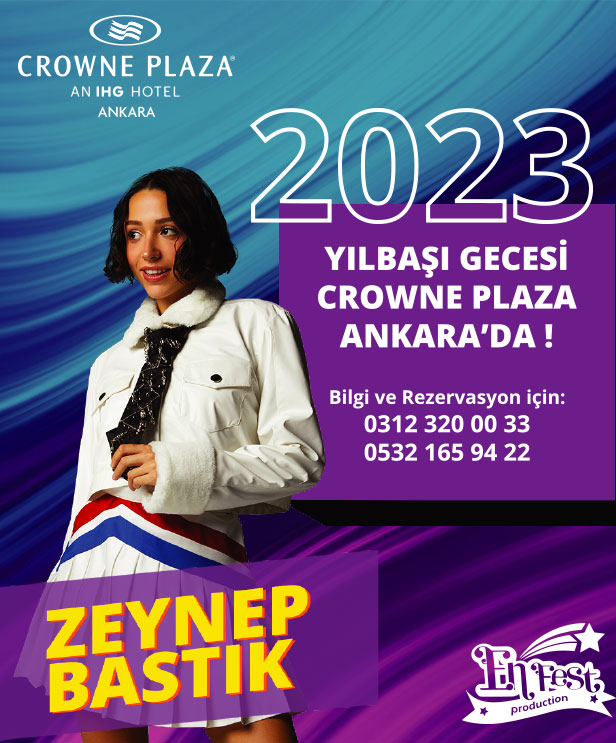 Crowne Plaza Hotel Ankara 2023 Yılbaşı Programı