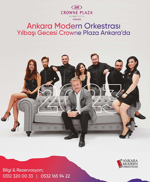 Crowne Plaza Ankara Modern Orkestrası Yılbaşı 2023