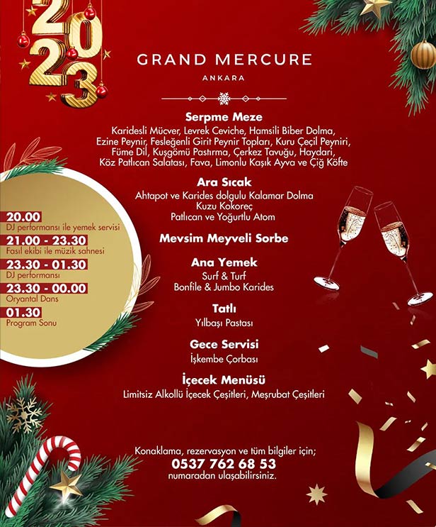 Grand Mercure Ankara Yılbaşı 2023