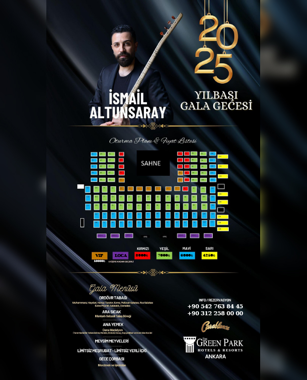 Green Park Ankara 2025 Yılbaşı Programı