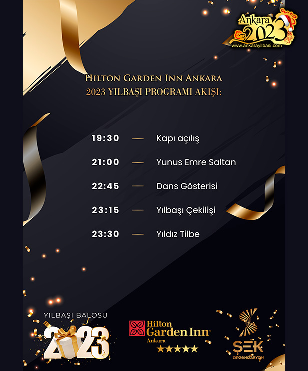 Hilton Garden Inn Ankara Program Akışı 2023