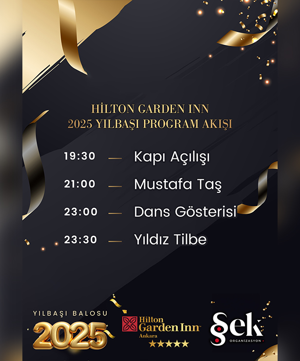 Hilton Garden Inn 2025 Yılbaşı Programı